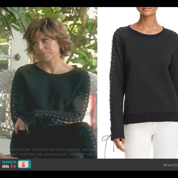 Pam and Gela Laced Sweatshirt. SZ Medium - Picture 3 of 13